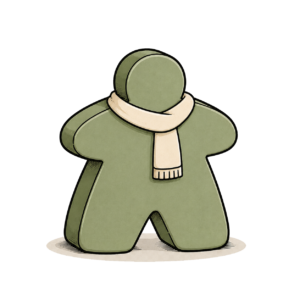Illustration d'un meeple vert sauge portant une &eacute;charpe, repr&eacute;sentant les associations et les structures d'accueil.